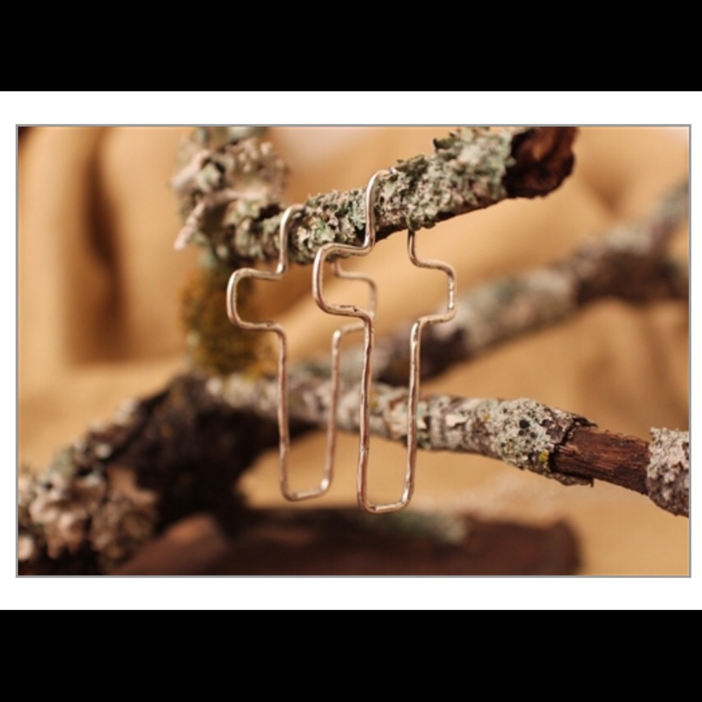 Visible Faith Earrings Sterling Silver